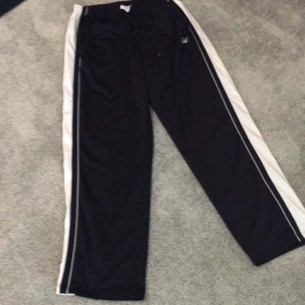 New York Yankees colors Navy Blue White Puma Track Sweatpants workout pants Tall